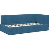  Kutni krevetni okvir s madracem 2 kom. Plava 100 x 200 cm | shoptok.hr