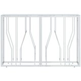  Konzolni stol 110 x 30 x 70 cm od nehrđajućeg čelika i stakla | shoptok.hr