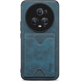 INORCO DENIOR za Honor Magic5 PU usnje+TPU telefonska torbica, držalo za kartice, zaščitni pokrov na stojalu, (22036186) Cene