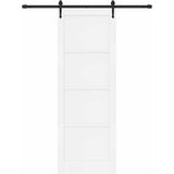  Klizna vrata ORKDAL Bijela i crna 83 x 232 cm Masivna borovina | shoptok.hr