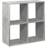 vidaXL Sobna pregrada / regal za knjige sivi 69,5x29x69,5 cm drveni cijene