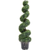 vidaXL Umetni pušpan spirala z loncem zelene barve 117 cm | Shoptok.si
