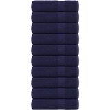 VidaXL Brisače za roke 10 kos modra 50x100 cm 360 g/m&amp;sup2; 100% bombaž Slike
