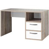 CARRYHOME mladinska pisalna miza leseni material naravne barve, bela | Shoptok.si