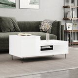  The Living Store Klubska mizica visok sijaj bela 100x50x45 cm inženirski les - Klubska Mizica, (21448141) | Shoptok.si
