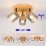  Brilagi - Spot svetlo HYGGE 3xE14/15W/230V drvo/dimljeno | Eponuda.com