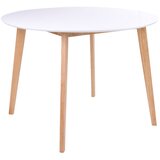 Bonami Essentials Jedilna miza z okroglim belim vrhom Vojens, ⌀ 105cm Cene