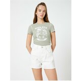 Koton T-Shirt - Green - Slim fit Cene