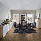 Mömax Visoka Komoda Auris, Bela, Barva Hrasta | Shoptok.si