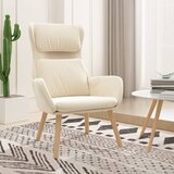 vidaXL Stolica za opuštanje krem bijela baršunasta | shoptok.hr