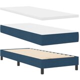 Box Postelja z vzmetnico z vzmetnico Modra 80 x 200 cm blago, (5000128673) | Shoptok.si