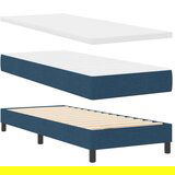 Box Spring krevet s madracem i LED tamnoplav 80x200 cm tkanina | shoptok.hr