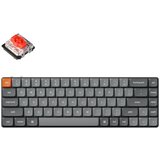 KEYCHRON K7 Max Brezžična Mehanska Tipkovnica Low-Profile, Bluetooth / 2.4 GHz, Bela osvetlitev, Gateron Red, US Layout, K7M-A1, (21733852) Cene
