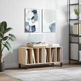 vidaXL Omarica za gramofonske plošče hrast sonoma 100x38x48 cm les Cene