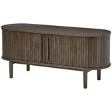 Unique Furniture TV komoda u dekoru hrasta u tamnoj prirodnoj boji 140x56x40 cm Meta – Cijene