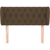  Uzglavlje s ušima tamnosmeđe 93x23x78/88 cm od tkanine | shoptok.hr