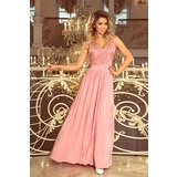 Numoco Long dress with lace neckline Cene