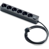 Famatel Produžni kabl 6 utičnica, 1.5m, prekidač, crni, 1.5mm² – 2518-N | Eponuda.ba