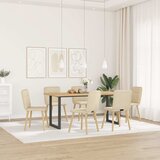 Furnova Jedilni stoli 6 kosov krem blago, (21929496) | Shoptok.si