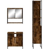  3-dijelni set kupaonskog namještaja boja hrasta drveni | shoptok.hr
