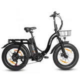 Zložljivo električno kolo D202, 48V 20,8Ah, dolg doseg, 20" debelo kolo, črno, (5000241849)