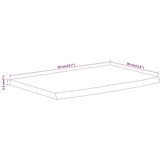  Zidna polica 50x30x2,5 cm pravokutna bagremovo drvo živi rub | Eponuda.ba