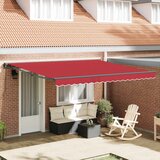  Okvir tende Crvena 400 × 300 cm Poliester s PU premazom | shoptok.hr