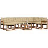  Set vanjskih sofa 9 kom. Prirodna i bež | shoptok.hr