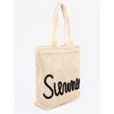Shelvt Light beige beach bag | shoptok.hr
