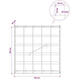 Gabion s žicom debljine 5 mm i mrežom 10x10 cm 50x10x50 cm Slike