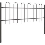  Vrtna Ograda 4 pcs Siva 6,8 x 0,6 m Čelik s prahom | shoptok.hr