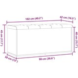  klop za shranjevanje starega lesa 102x42x45 cm inženirski les | Shoptok.si