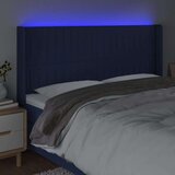 Uzglavlje plavo 183 x 16 x 118/128 cm od tkanine | shoptok.hr