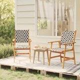 Maison Chic Vrtni stoli - Stol za vrt 2 kosa trden akacijev les JS1338, (21879065) | Shoptok.si