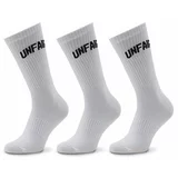 Unfair Athletics Set 3 parov unisex visokih nogavic Curved UNFR22-165 Bela