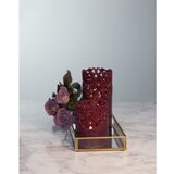 Star Trading Sveča LED iz rdečega voska Clary, višina 15 cm | Shoptok.si