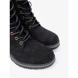 Shelvt Black lace-up workers with a thick sole | Shoptok.si