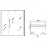 Sanotechnik Finska sauna Riga (3,6 kW, D x Š x V: 120 x 150 x 190 cm) u