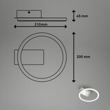 BRILONER 3778-014 - LED plafonsko svetlo FRAME LED/5W/230V pr. 20 cm mat hrom Slike