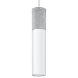Sollux Lighting SL.0647 - visilica na sajli BORGIO 1xGU10/40W/230V beton/metal bela Cene