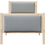  Okvir za krevet Svijetlo siva 80 x 200 cm tkanina | shoptok.hr