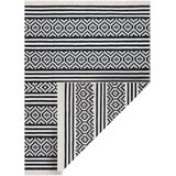 RugsX Preproge Preproga TWIN 22996 geometrijska, Črte bombažna, 200x290 cm Črna | Shoptok.si