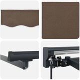  Povlačivi tende Sivosmeđa 3 x 2,5 m Poliester i aluminij | shoptok.hr