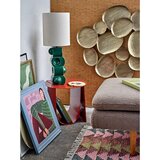Bloomingville Zelena/kremno bela keramična namizna svetilka s tekstilnim senčilom (višina 68 cm) Brady – | Shoptok.si