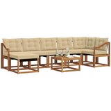  Set vanjskih sofa 8 kom. Prirodna i bež | shoptok.hr