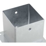  Postolja za stupove kvadratna 4 kom 141x141 mm pocinčani čelik | shoptok.hr