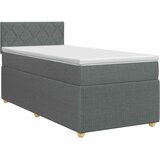  Boxspring krevet s madracem Tamnosiva 100 x 200 cm Tkanina | shoptok.hr