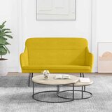  Klupa žuta 110 x 76 x 80 cm baršunasta | shoptok.hr