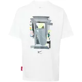 Nike Sportswear Majica 'ART DEPT' siva / tamo siva / crna / bijela