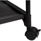 Casa Selección Črno kovinsko stojalo za oblačila na kolesih 84x43x156 cm – | Shoptok.si